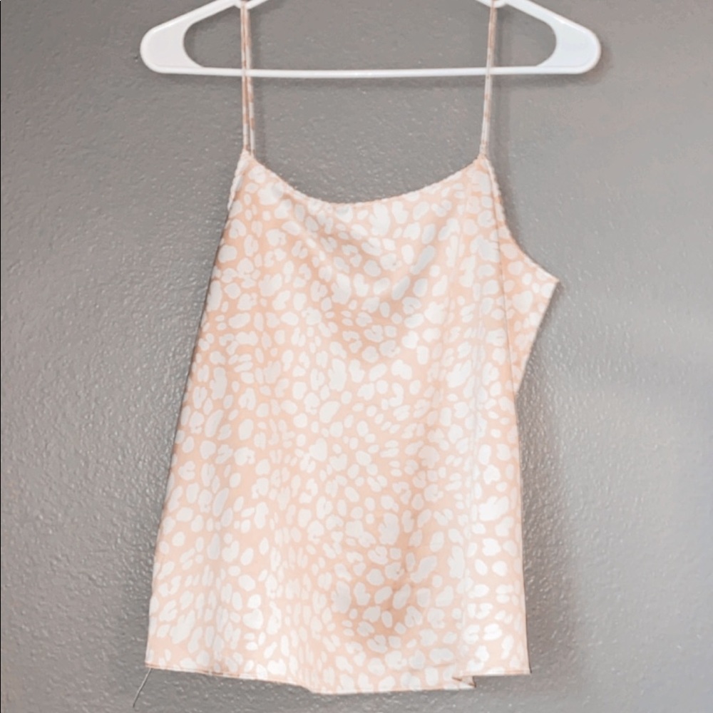 Strappy silk blouse